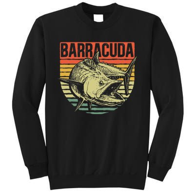 Great Barracuda Cuda Fishing Wildlife Saltwater Fish Art Sweatshirt