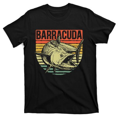 Great Barracuda Cuda Fishing Wildlife Saltwater Fish Art T-Shirt