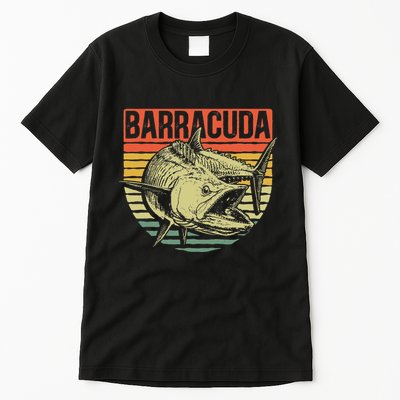 Great Barracuda Cuda Fishing Wildlife Saltwater Fish Art Tall T-Shirt