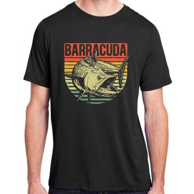 Great Barracuda Cuda Fishing Wildlife Saltwater Fish Art Adult ChromaSoft Performance T-Shirt