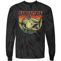 Great Barracuda Cuda Fishing Wildlife Saltwater Fish Art Tie-Dye Long Sleeve Shirt