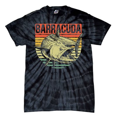 Great Barracuda Cuda Fishing Wildlife Saltwater Fish Art Tie-Dye T-Shirt