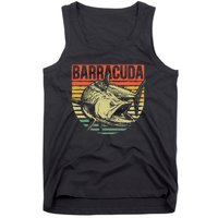 Great Barracuda Cuda Fishing Wildlife Saltwater Fish Art Tank Top