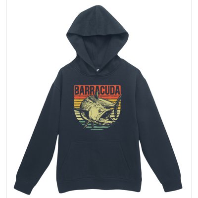 Great Barracuda Cuda Fishing Wildlife Saltwater Fish Art Urban Pullover Hoodie