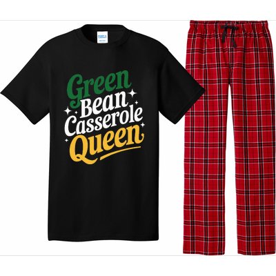 Green Bean Casserole Queen Funny Kitchen Queen Thanksgiving Pajama Set