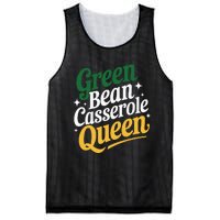 Green Bean Casserole Queen Funny Kitchen Queen Thanksgiving Mesh Reversible Basketball Jersey Tank