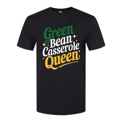 Green Bean Casserole Queen Funny Kitchen Queen Thanksgiving Softstyle CVC T-Shirt