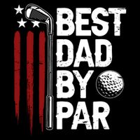 Golf Best Dad By Par Daddy Golfer American Flag Fathers Day City Backpack