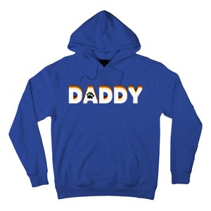 Gay Bear Daddy Design With Bear Pride Flag Gay Daddy Gift Hoodie