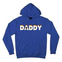 Gay Bear Daddy Design With Bear Pride Flag Gay Daddy Gift Tall Hoodie