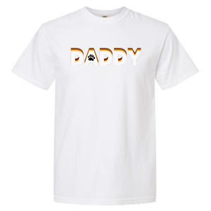 Gay Bear Daddy Design With Bear Pride Flag Gay Daddy Gift Garment-Dyed Heavyweight T-Shirt