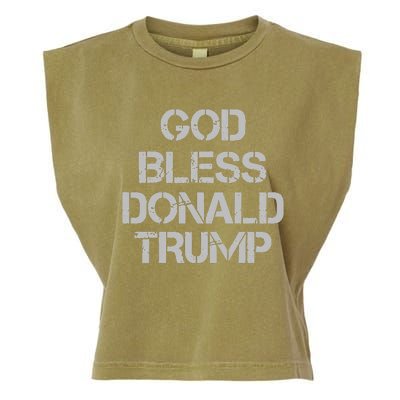 God Bless Donald Trump Garment-Dyed Women's Muscle Tee