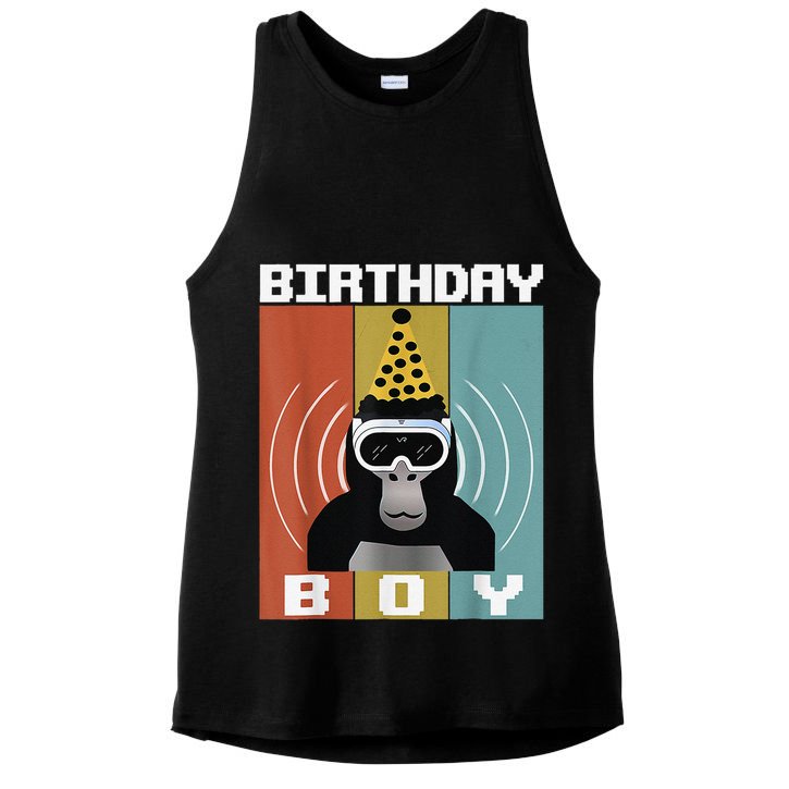 Gorilla Birthday Decorations Monkey Tag VR Gamer for Ladies PosiCharge Tri-Blend Wicking Tank