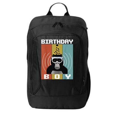 Gorilla Birthday Decorations Monkey Tag VR Gamer for City Backpack