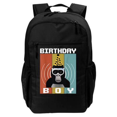 Gorilla Birthday Decorations Monkey Tag VR Gamer for Backpack