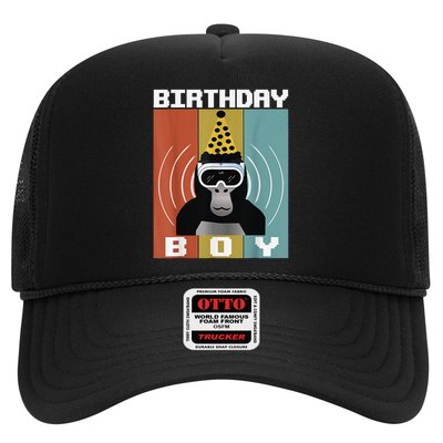 Gorilla Birthday Decorations Monkey Tag VR Gamer for Trucker Hat