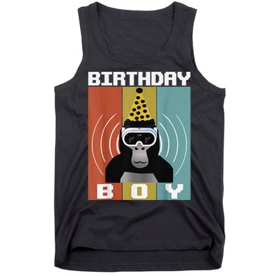 Gorilla Birthday Decorations Monkey Tag VR Gamer for Tank Top