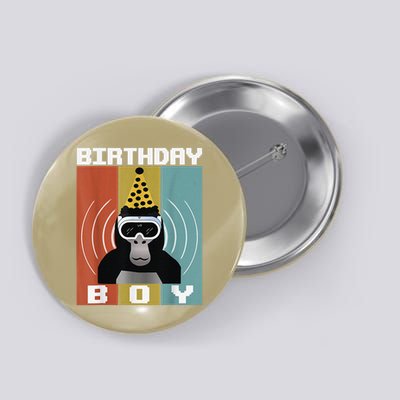 Gorilla Birthday Decorations Monkey Tag VR Gamer for Button