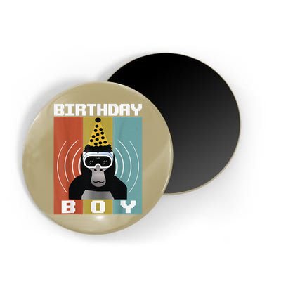 Gorilla Birthday Decorations Monkey Tag VR Gamer for Magnet