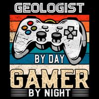 Geologist By Day Gamer By Night Video Gaming Fans Retro Meaningful Gift Impact Tech Backpack