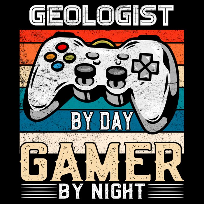 Geologist By Day Gamer By Night Video Gaming Fans Retro Meaningful Gift Impact Tech Backpack