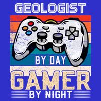 Geologist By Day Gamer By Night Video Gaming Fans Retro Meaningful Gift 16 in Basic Backpack