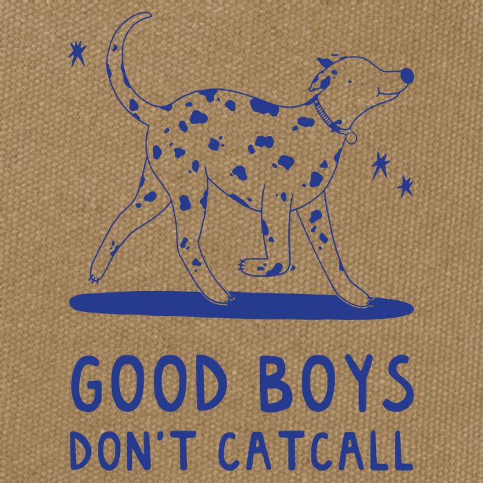Good Boy Dont Catcall Cotton Canvas Backpack