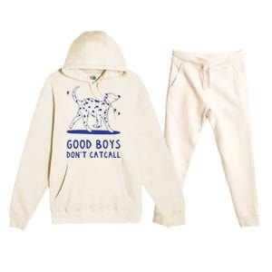 Good Boy Dont Catcall Premium Hooded Sweatsuit Set