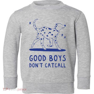 Good Boy Dont Catcall Toddler Sweatshirt