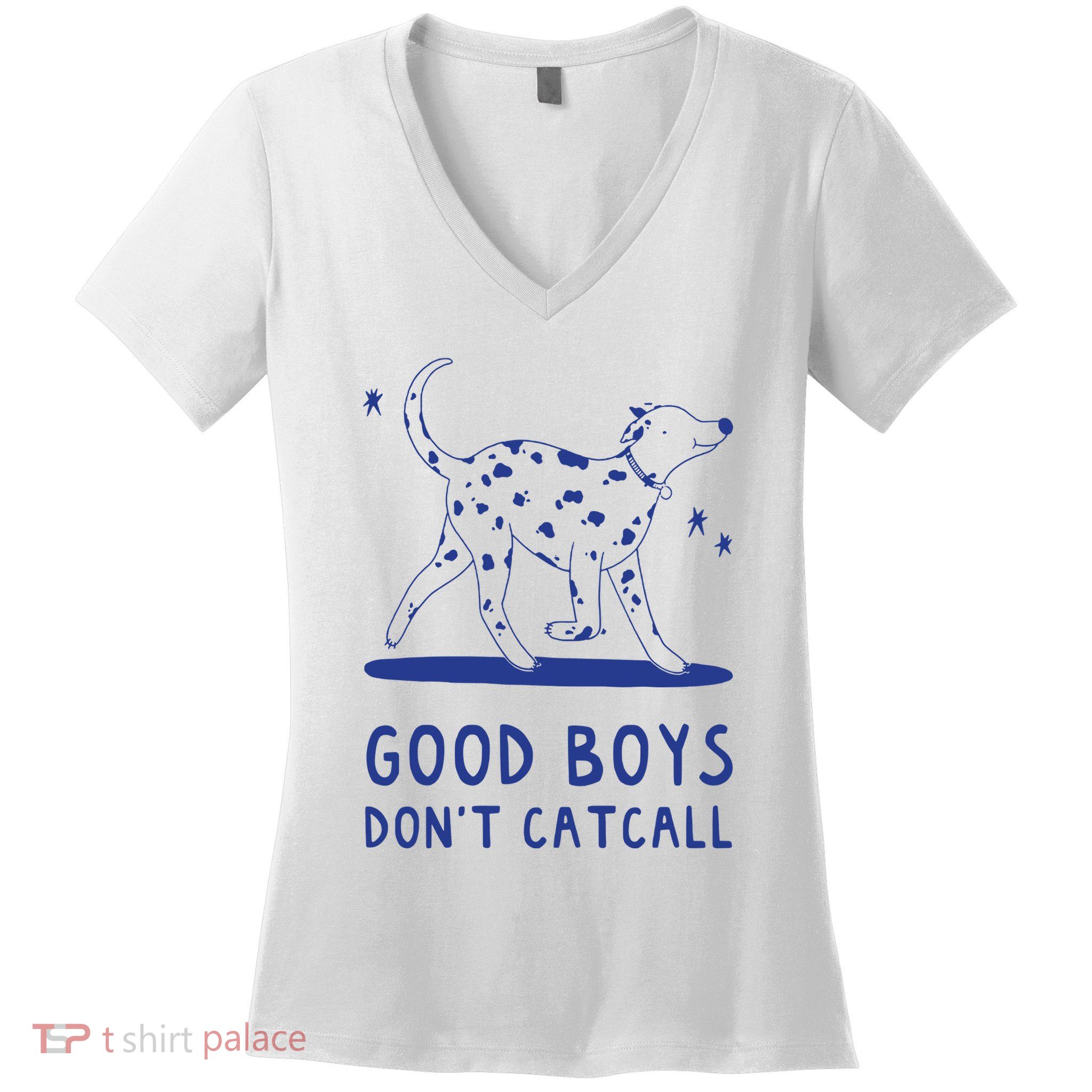 Good Boy Dont Catcall Women's V-Neck T-Shirt