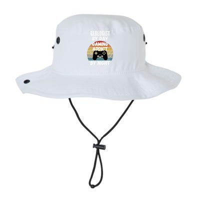 Geologist By Day Gaming Addict By Night Gift Legacy Cool Fit Booney Bucket Hat