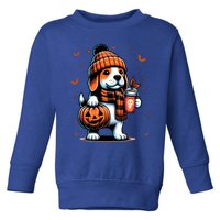 Ghost Beagle Dog Pumpkin S Beanie Fall Halloween Gift Toddler Sweatshirt