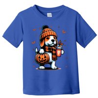 Ghost Beagle Dog Pumpkin S Beanie Fall Halloween Gift Toddler T-Shirt