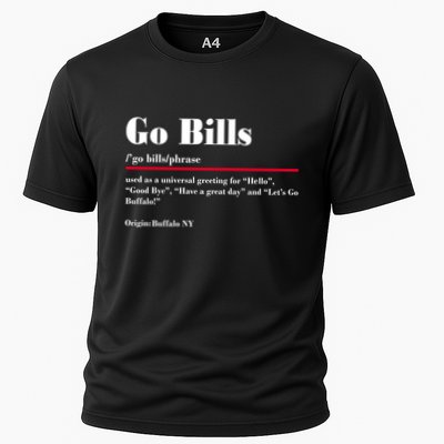 Go Bills Definition Buffalo Football Fan Funny Performance Shirt