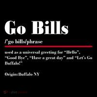 Go Bills Definition Buffalo Football Fan Funny Drawstring Bag
