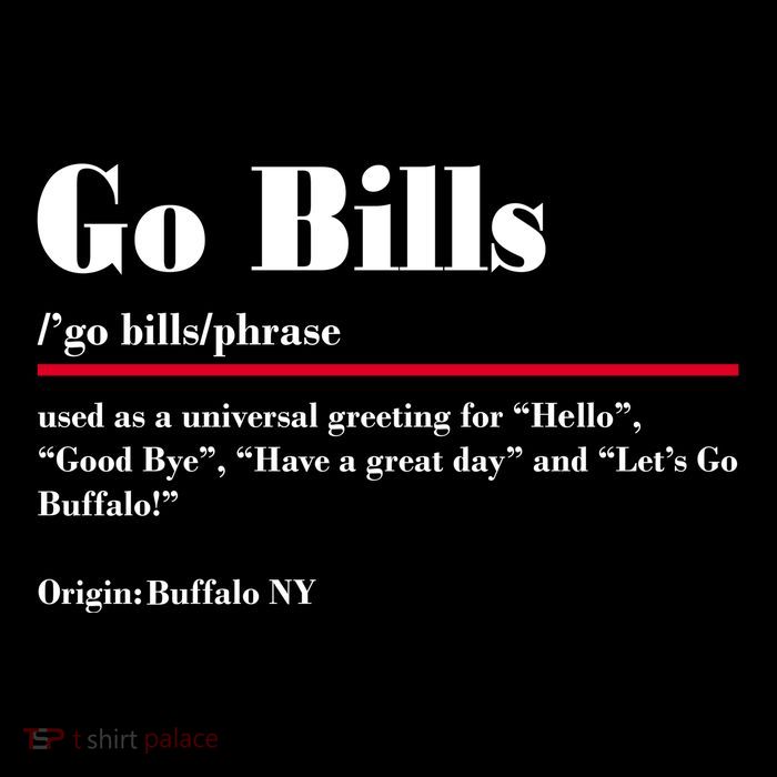 Go Bills Definition Buffalo Football Fan Funny Drawstring Bag