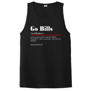 Go Bills Definition Buffalo Football Fan Funny PosiCharge Competitor Tank