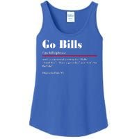 Go Bills Definition Buffalo Football Fan Funny Ladies Essential Tank