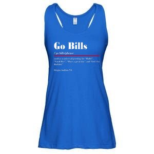 Go Bills Definition Buffalo Football Fan Funny Ladies Essential Flowy Tank