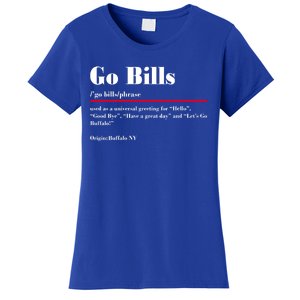 Go Bills Definition Buffalo Football Fan Funny Women's T-Shirt