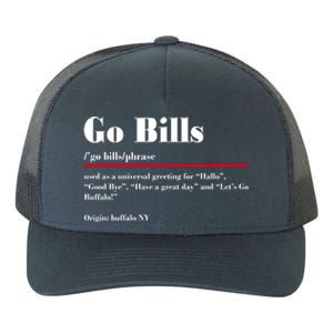 Go Bills Definition Buffalo Football Fan Funny Yupoong Adult 5-Panel Trucker Hat