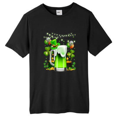 Green Beer Leprechaun St Patricks Day Shamrock Men Drinking  Tall Fusion ChromaSoft Performance T-Shirt