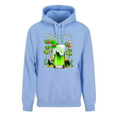 Green Beer Leprechaun St Patricks Day Shamrock Men Drinking  Unisex Surf Hoodie