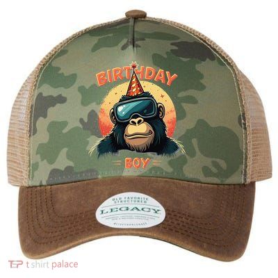 Gorilla Birthday Decorations Monkey Tag VR Gamer for Legacy Tie Dye Trucker Hat