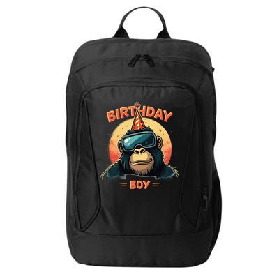 Gorilla Birthday Decorations Monkey Tag VR Gamer for City Backpack