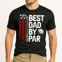 Golf Best Dad By Par Daddy Golfer American Flag Father's Day Cooling Performance Crew T-Shirt