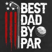 Golf Best Dad By Par Daddy Golfer American Flag Father's Day 11oz C Handle Ceramic Mug