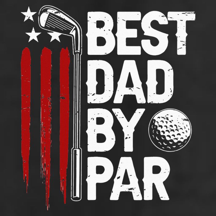 Golf Best Dad By Par Daddy Golfer American Flag Father's Day 11oz C Handle Ceramic Mug
