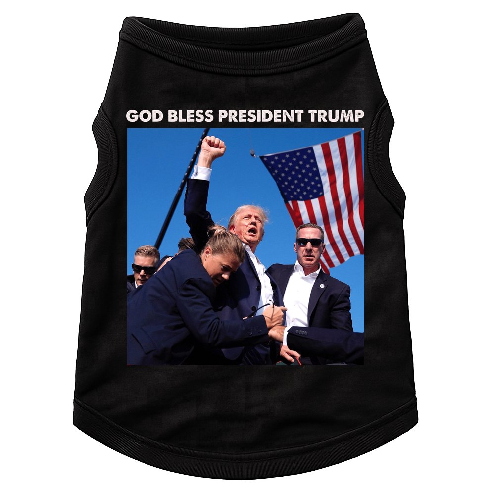 God Bless Donald Trump Survived Shot At Election Rally Doggie Tank