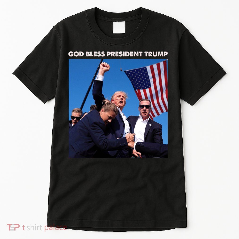 God Bless Donald Trump Survived Shot At Election Rally Tall T-Shirt